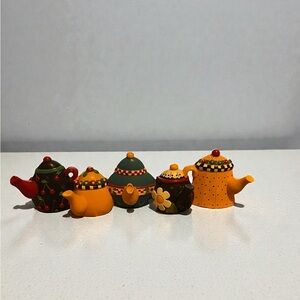 Mary Engelbreit Colorful Teapot Wall Hooks